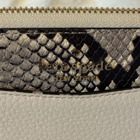 Kate Spade Cream and Black Snakeskin Wallet - Picture 3 of 9